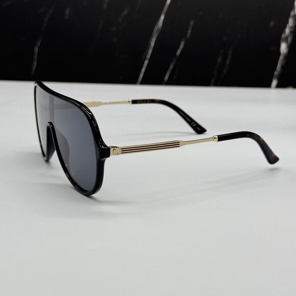 NEW GUCCI GG0199S 001 BLACK/GRAY MEN SUNGLASSES GUCCI - Picture 6 of 9